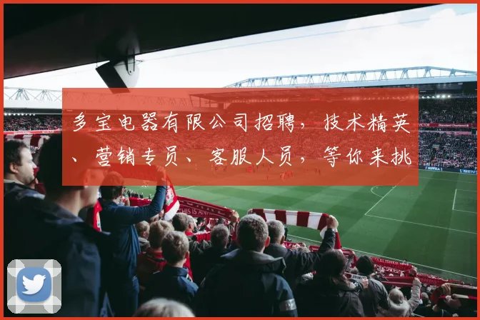 多宝电器有限公司招聘，技术精英、营销专员、客服人员，等你来挑战，多重福利等你拿，速来投递